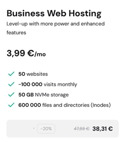 Affordable Business Web Hosting